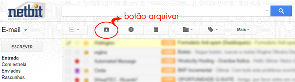 Não deixe as mensagens na sua caixa de entrada. Arquive!