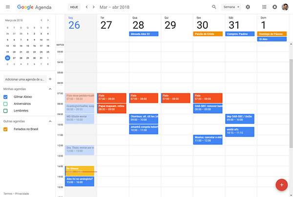 Agenda GSuite Google