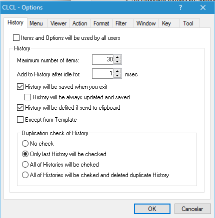 Windows - área de transferência