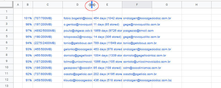 Tratamento de dados com as planilhas do Google