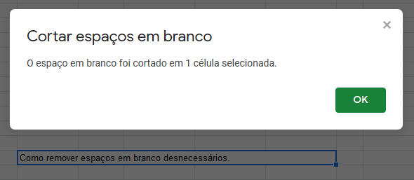 Cortar espaços em branco