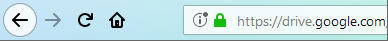 Acesso Google Drive - URL navegador