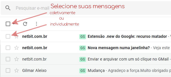 Melhorando o gerenciamento de mensagens no GMail