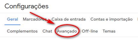 Aba Avançado